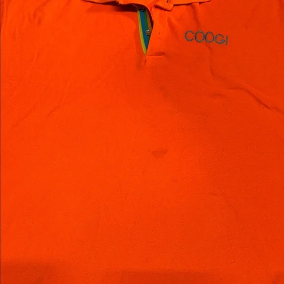 COOGI Bright Orange Men's Polo Shirt - Picture 3 of 5